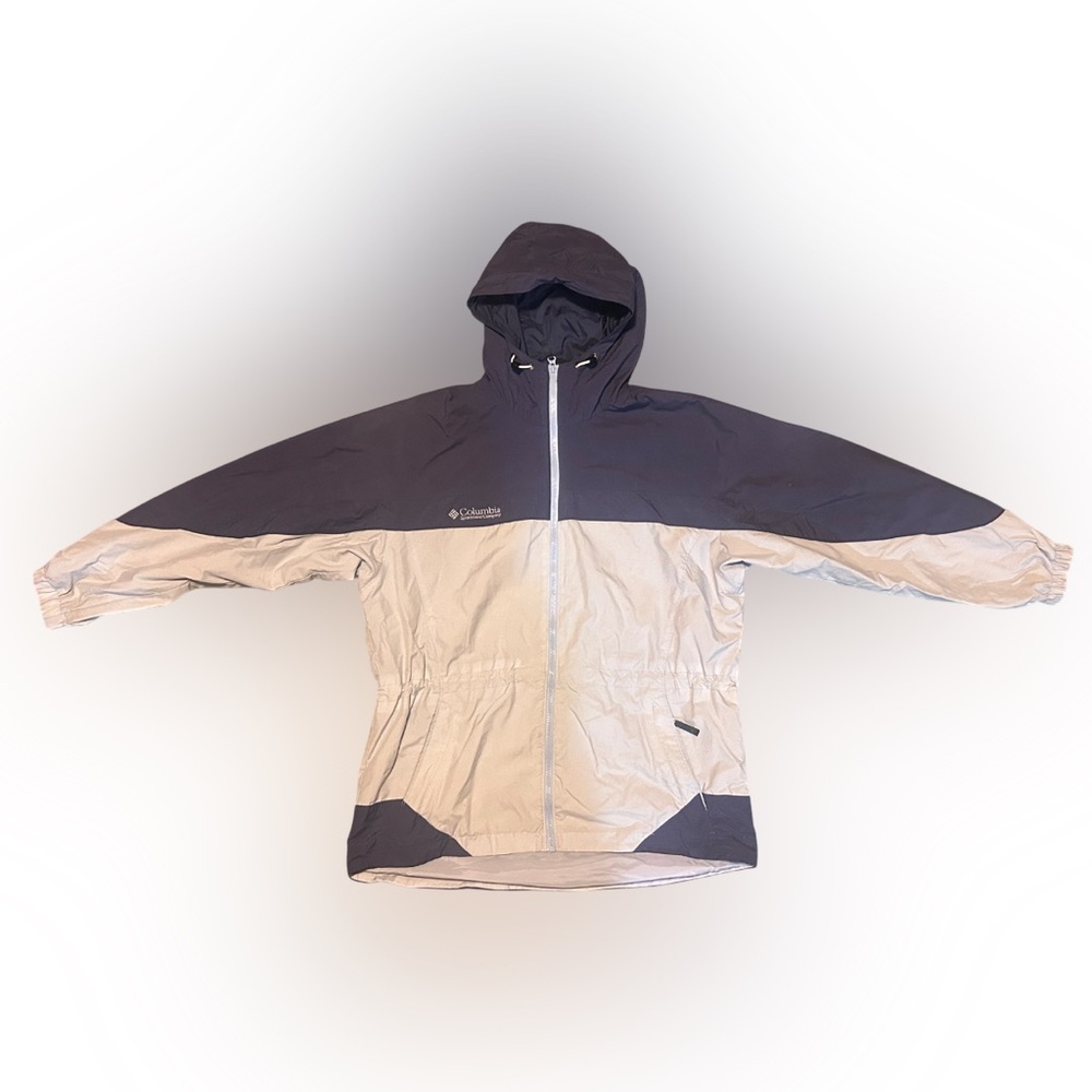 Columbia Windbreaker Jacket Women’s Medium Dark Blue Lightweight Water Resistant